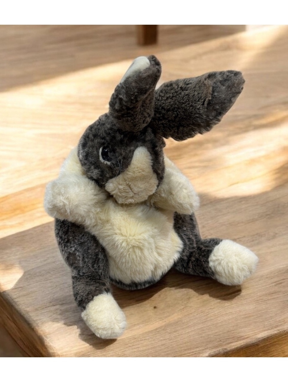 Folkmanis Dutch Rabbit Plush Puppet 13” tall